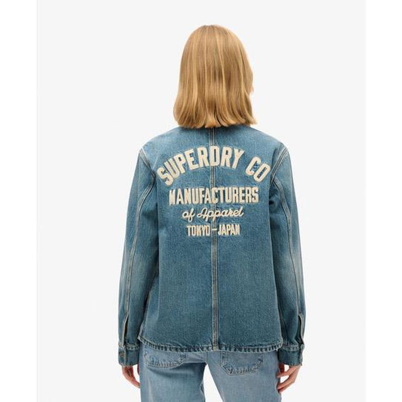 Superdry Emb Denim Chore Jacket image number 1